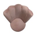 Ver imagem 3 de Kit 2 Cadeiras Decorativa Pétala Veludo Luxo Premium Pés Retrô Palito Sala Quarto e Penteadeira:rose
