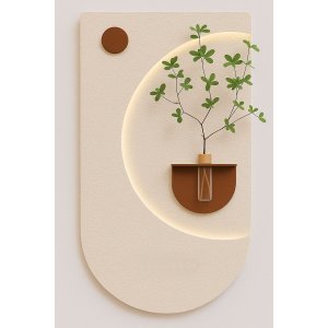 Quadro Decorativo Iluminação Led Lotus Decor Q7