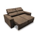 Ver imagem 2 de Sofá Retratil e Reclinavel 3 Lugares Roma Suede