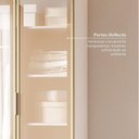 Ver imagem 4 de Guarda Roupa de Canto Reto Planejado 95cm Porta Reflecta e Cabideiros Jade CabeCasa MadeiraOriginals Branco/Fosco