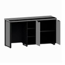 Ver imagem 6 de Armário Embutir Esquerdo 2 Portas Estilo Industrial 180cm Corporate Cinza Sagrado / Preto