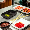 Ver imagem 5 de Porta Molho Duplo Retangular Melamina Preto Profissional