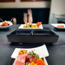 Ver imagem 2 de Porta Molho Duplo Retangular Melamina Preto Profissional