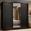 Ver imagem 1 de Guarda Roupa Casal Madesa Lyon 3 Portas de Correr com Espelho 2 Gavetas