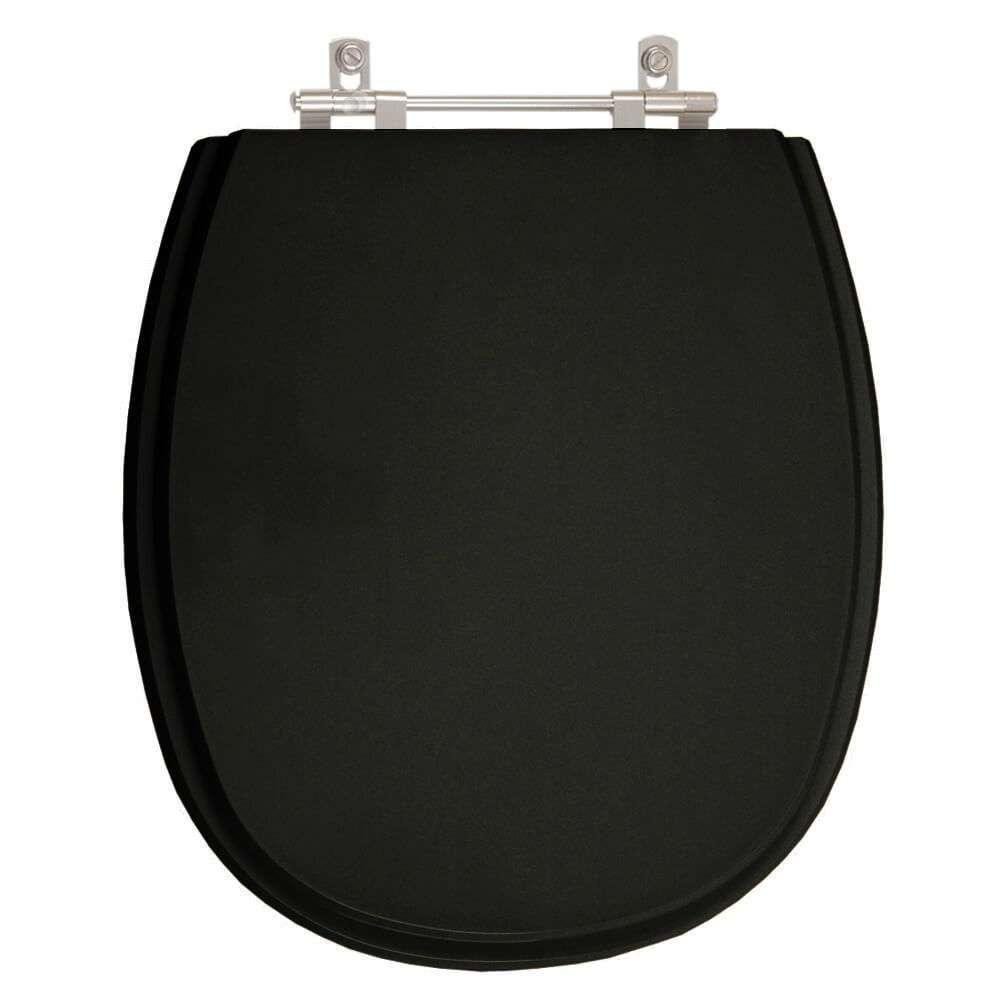 Assento Sanitário Loren One Preto P/vaso Lorenzetti 6lpf - 1
