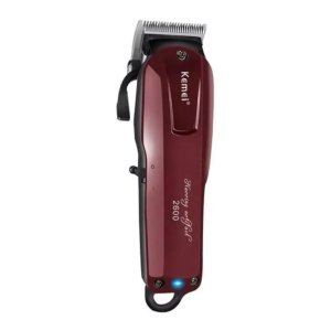 Maquina de Cortar Cabelo Profissional sem Fio Kemei Km 2600