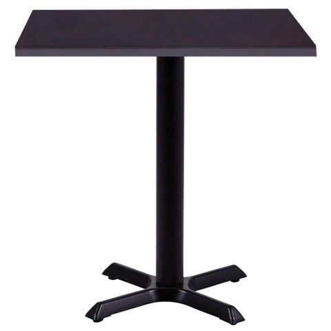 Mesa Ômega Ferro Preto 74 Cm (alt) Base em X Tampo Mdp Quadrado 60 Cm (larg) X 2,50 Cm (alt) Preto