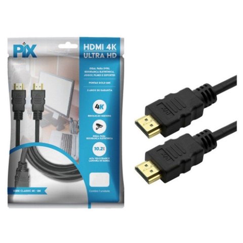 Cabo HDMI Macho X Macho 3D 15 Pinos 3 Metros pra Pc