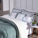 Ver imagem 3 de Kit Coberdrom Casal Queen Soft Hipercal 400 Fios Dupla Face Verde com Fronhas Mr Enxovais