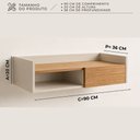 Ver imagem 4 de Escrivaninha Home Office Notebook Mesa Apoio Moderna Gaveta Byhouse