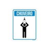 Kit 10 Placas Sinalização Higiene Chuveiro - 1