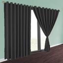 Ver imagem 1 de cortina para apartamento varao Brenda  2,80 x 2,40 preto