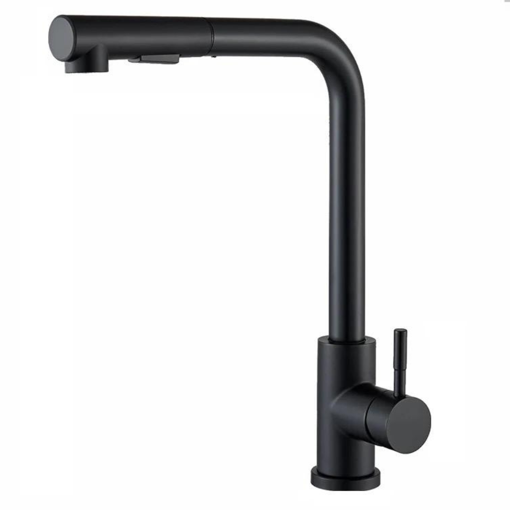 Torneira Cozinha Gourmet Monocomando Extensível Preto Fosco - 1