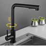 Torneira Cozinha Gourmet Monocomando Extensível Preto Fosco - 5