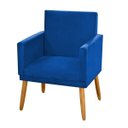 Ver imagem 2 de Kit 2 Poltronas Decorativa Ninacr Azul Royal para Escritório