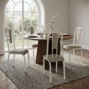 Ver imagem 1 de Kit 4 Cadeiras Madri Corino Creme Tubo Branco
