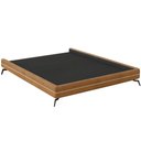 Ver imagem 1 de Cama Casal Pés Ferro 148cm Otto Corano Caramelo Bouclé Off White - Nexta Casa