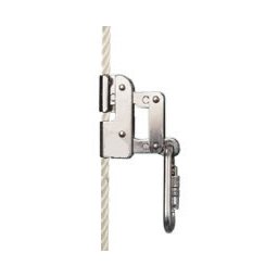 Trava-quedas em Aço Inox para Cabo de Aço 8mm com Mosquetão Oval - 1