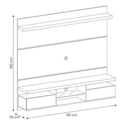 Painel Suspenso HB Móveis com Bancada Livin - 4
