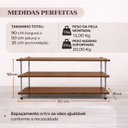 Ver imagem 4 de Sapateira Mdf Marrom Banco Organizadora Porta Sapatos Hall Entrada Moderna Aberto Movel Simples