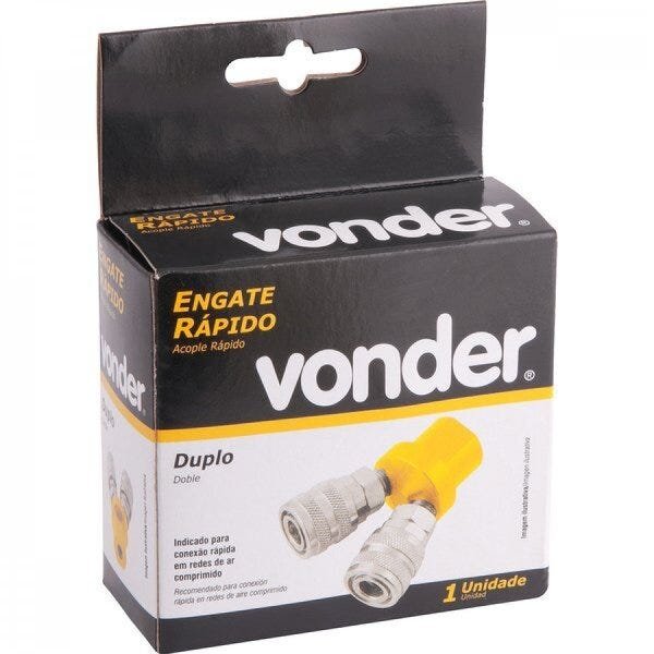 Engate rápido duplo para ar comprimido Vonder - 3