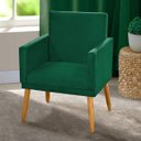 Ver imagem 3 de Kit 2 Poltronas Nina Cr Suede Verde para Penteadeira