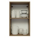 Ver imagem 5 de Armário Aéreo Madesa Lux 40 cm 1 Porta Rustic/Cinza