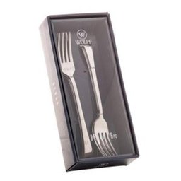 Conjunto 6 Garfos De Sobremesa Wolff Berna Em Aço Inox - 1