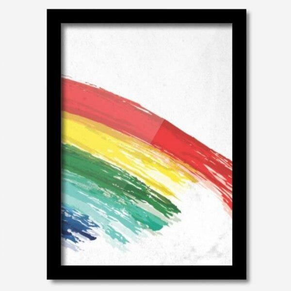 Quadro Decorativo Arco Íris 33cmx24cm Los Quadros - 1