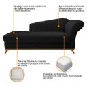 Ver imagem 6 de Kit Diva Recamier Vanessa 185cm Lado Esquerdo e 02 Poltronas Laura Suede - Doce Sonho Móveis RECAMIE
