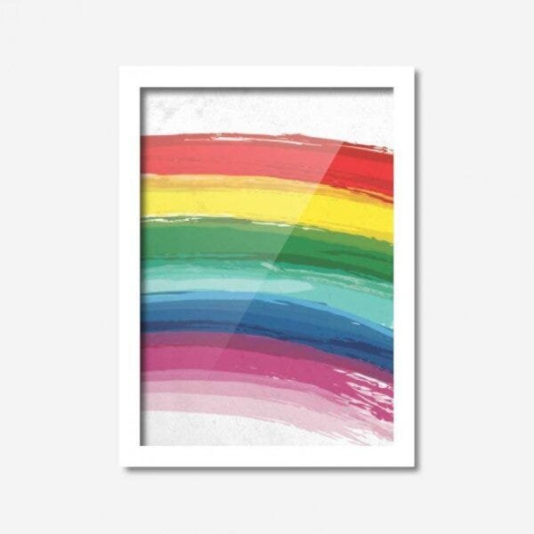 Quadro Decorativo Arco Íris Modelo 33cmx24cm Los Quadros - 2