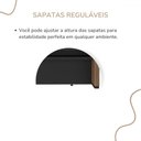 Ver imagem 6 de Mesa Tamburato Atendimento Nogal/preto - Artany Móveis