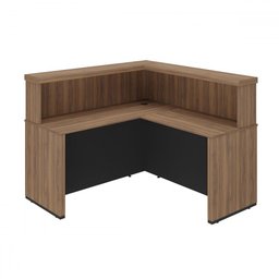 Mesa Tamburato Atendimento Nogal/preto - Artany Móveis - 3