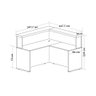 Mesa Tamburato Atendimento Nogal/preto - Artany Móveis - 4