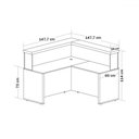 Ver imagem 5 de Mesa Tamburato Atendimento Nogal/preto - Artany Móveis
