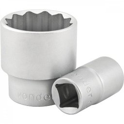Soquete estriado com encaixe de 1/2" 32 mm Vonder - 1