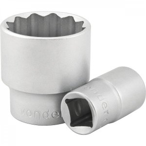 Soquete estriado com encaixe de 1/2" 32 mm Vonder