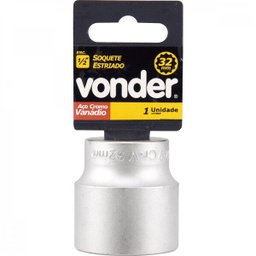 Soquete estriado com encaixe de 1/2" 32 mm Vonder - 2