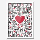 Ver imagem 2 de Quadro Decorativo Coração Estampas 33cmx24cm Los Quadros