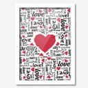 Ver imagem 1 de Quadro Decorativo Coração Estampas 33cmx24cm Los Quadros