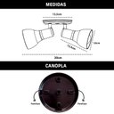 Ver imagem 6 de Luminária Spot de Sobrepor Duplo 2 Lâmpadas Direcionável E27 Cor:preto