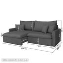 Ver imagem 3 de Sofá Cama Retrátil e Reclinável 260cm Colibri CabeCasa MadeiraOriginals