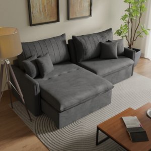 Sofá Cama Retrátil e Reclinável 260cm Colibri CabeCasa MadeiraOriginals