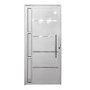 Ver imagem 1 de Porta Pivotante de Alumínio Lambril 2,10 X 1,00 com Visor e Friso Esquerda Branco