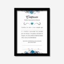 Ver imagem 2 de Quadro Decorativo Certificado de Melhor Namorado 33cmx24cm Los Quadros
