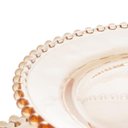 Ver imagem 4 de Prato Para Doces Wolff Pearl Cristal 19x32x24cm Âmbar Duplo