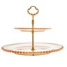 Prato Para Doces Wolff Pearl Cristal 19x32x24cm Âmbar Duplo - 2