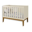 Ver imagem 2 de Quarto de Bebê Berço + Cômoda 6 Gvts Classic Pés em Madeira Areia