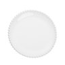 Kit 6 Pratos Porcelana Sobremesa Branca Beads 20Cm Gourmet - 4