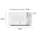 Ver mais imagens de Micro-ondas Electrolux MTO30 20 Litros Branco